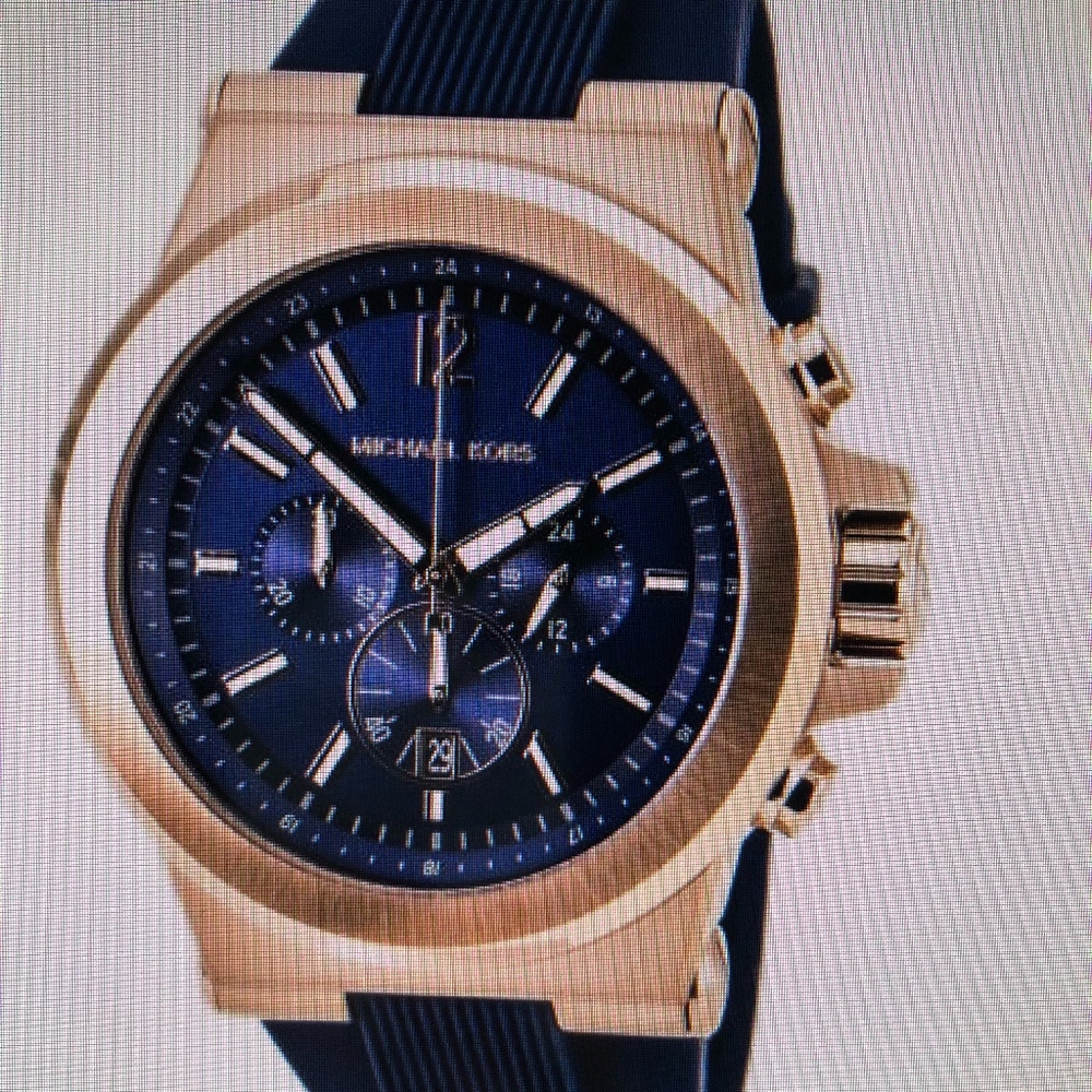 Michael Kors Watch - Style MK8295 Navy & Rose